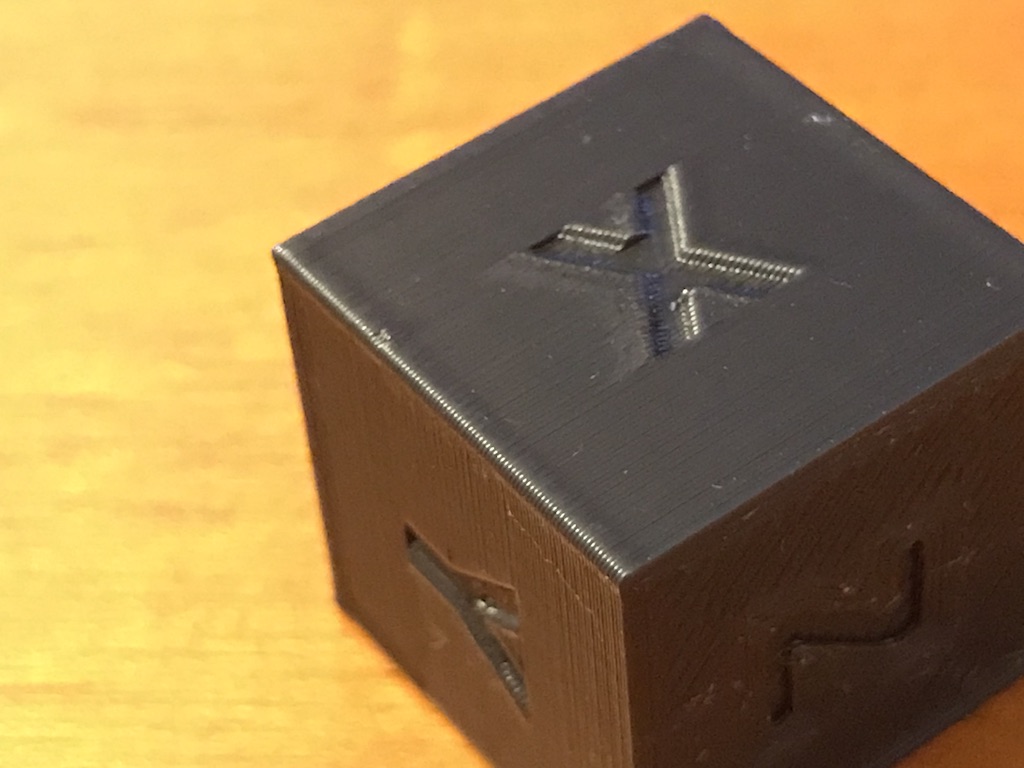 20mm XYZ Calibration Cube 拡大